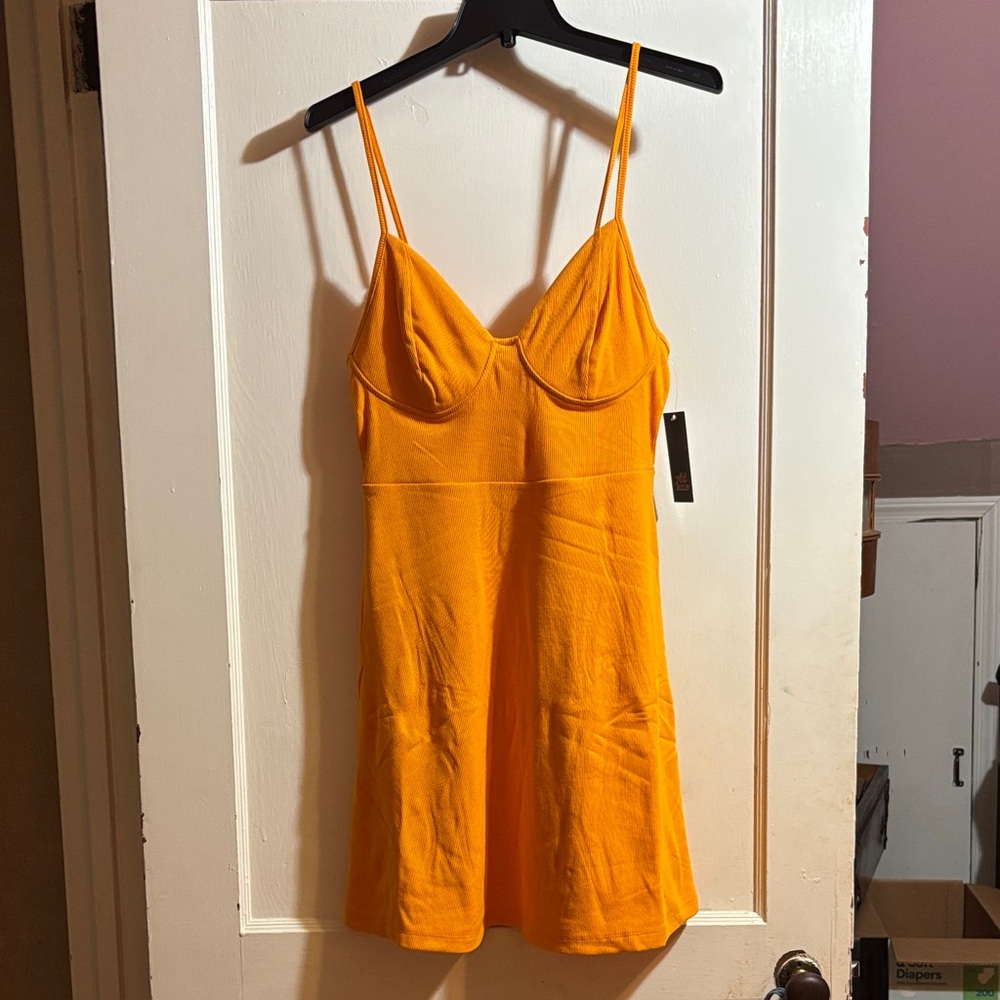 Wild Fable Bright Orange Mini Dress